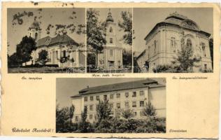 Aszód, gimnázium, Evangélikus templom és leánynevelő intézet (ázott sarok / wet corner)