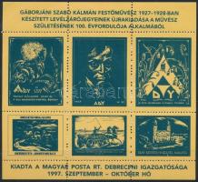 1927 Ady 4 db klf levélzáró + 2 db klf levélzáró kisív