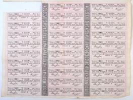 Budapest / Pest 1869. "Első Magyar Hordógépgyár Pesten" 200Ft értékű részvénye, szelvények...