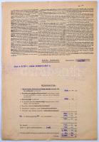 Budapest 1947. "Fonciére Általános Biztosító-Intézet" Gépkocsi biztosítási kötvénye, Autób...