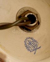 Herendi Rotschild mintás lámpatest és foglalat, kézzel festett, jelzett, hibátlan,  m:19 cm, d:8 cm