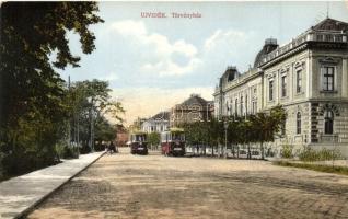 Újvidék, Novi Sad; Törvényház, villamosok / court, trams