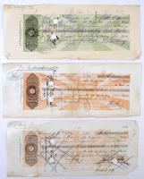 Budapest / Pest / Pápa / Ausztria - Ofen(?) 1869-1915. 9db klf váltó, részben vagy egészen kitöltve,...