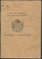 1926 Zalaegerszeg, fényképes magyar útlevél a Szerb-Horvát-Szlovén királyság bejegyzésével / Hungarian passport