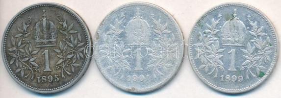 Ausztria 1895-1901. 1K Ag "Ferenc József" (3xklf) T:2-3 ph., patina
Austria 1895-1901. 1 ...