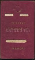 1932 Fényképes török diplomata útlevél sok érdekes bejegyzéssel / Turkish diplomat's passport