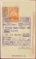 1932 Fényképes török diplomata útlevél sok érdekes bejegyzéssel / Turkish diplomat's passport