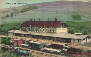 Lavochne, Lawoczne; railway station (small tear)