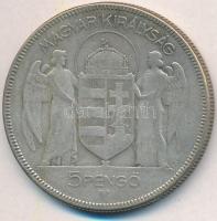 1930. 5P Ag "Horthy jobbra" T:3 
Adamo P8