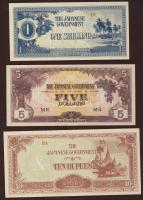 Japán megszállás klf ázsiai országokban 1942-44. 16db klf T:I (14x),I- (2x)