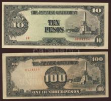 Japán megszállás klf ázsiai országokban 1942-44. 16db klf T:I (14x),I- (2x)