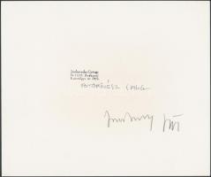 1983 Jankovszky György(1946-): New York, World Trade Center, feliratozva, aláírt, pecséttel jelzett,...