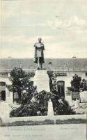 Érsekújvár, Nové Zamky; Kossuth szobor, üzletek / statue, shops