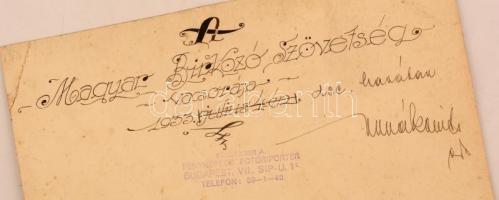 1933 A Magyar Birkózó Szövetség vacsorája. Schlänger fotó 24x18 cm