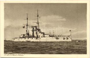 SMS Szent István, a K.u.K. haditengerészet Tegethoff-osztály csatahajója / SMS Szent István, Tegethoff-class dreadnought of the Austro-Hungarian Navy, Verlag Rotes Kreuz, phot. A. Hauger