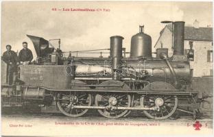 Les Locomotives (Est); Locomotive de la Cie de lEst, pour trains de voyageurs, serie 6 / French locomotive