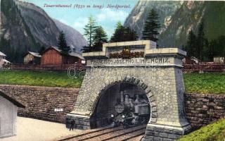 Tauerntunnel, Nordportal / railway tunnel, locomotive