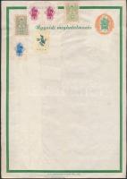 1934 Ügyvédi meghatalmazás üres okmány 28 db (5 klf) okmánybélyeggel