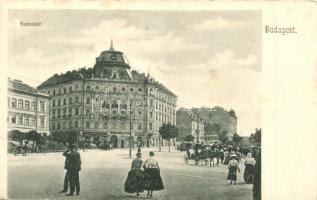 Budapest II. Széna tér, Kávéház, Ney Testvérek üzlete (fa)