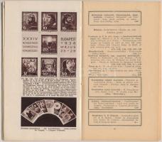 1938 Bp., Az Eucharisztikus Kongresszus programfüzete(emlék), benne kisméretű térképpel, képekkel, 5...