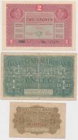 Románia / Német megszállás 1917. 25b+ 1L román felülbélyegzéssel  + Magyarország 1917. 2K román felü...