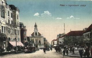 Pécs, Irgalmasok utcája, villamos