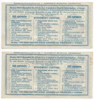 1925. "Hadirokkantak, Hadiözvegyek, Hadiárvák Nemzeti Szövetsége Tárgysorsjátéka" sorsjegy...