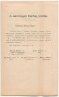 1900 Bp., A Vakokat Gyámolító Országos Egylet választmányának és számvizsgáló bizottságának jelentés...