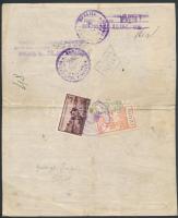 1936 Marhalevél lugosi helyi illetékbélyeggel