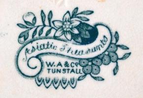 William Alsagen&Co falitányér, levonóképes, hibátlan, jelzett, d:17 cm