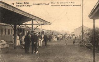 Elisabethville, Railway station, 15 Centimes Ga. (EK)