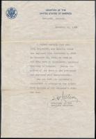 1939-1947 Az Amerikai Egyesült Államok Nagykövetsége és Haditengerészetének sorhajókapitánya által k...