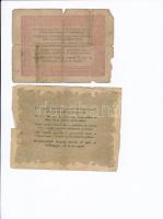 1848. 5Ft barna "Kossuth Bankó" + 1848. 10Ft "Kossuth Bankó" T:III-,IV
Adamo G1...