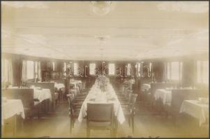 1920-1930 Budapest, Ganz Danubius hajógyár, 8 db nagy méretű eredeti fotó hajóalkatrészekkel (4×) és...