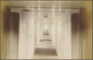 1920-1930 Budapest, Ganz Danubius hajógyár, 8 db nagy méretű eredeti fotó hajóalkatrészekkel (4×) és...