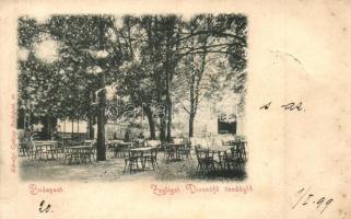 1899 Budapest XII. Zugliget; Disznófő vendéglő, kiadja Károlyi György