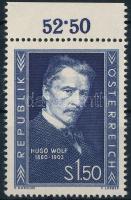 Hugo Wolf ívszéli bélyeg, Hugo Wolf margin stamp