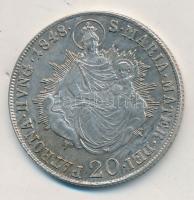 1848B 20kr Ag "V. Ferdinánd" T:2 juszt