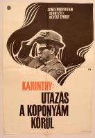 1970 Karinthy: Utazás a koponyám körül című, Révész György által rendezett film plakátja, hajtott, szélén kis sérülésekkel, 57x82 cm