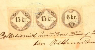 1860 Egy 1850-es Görz-i Börtönkórházi jelentésnek a másolata, a szekszárdi hatóságoknak, okmánybélye...