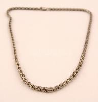 Ezüst (Ag.) nyaklánc karkötővel és gyűrű szintetikus kövekkel, jelzett, méret:54, h: 16 és 25 cm