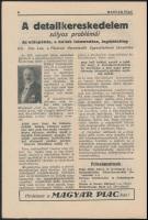 1925 A Magyar Piac, iparosok és kereskedők hetilapja I. évfolyamának 6. száma, 24p