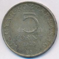 1948. 5Ft Ag "Petőfi" T:2