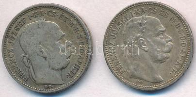 1893KB-1915KB 1K Ag "Ferenc József" (2x) T:2,2-,3
