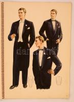 1957 The Fashionable Gentleman, férfidivatot bemutató magazin, 16p