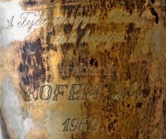 Vándorserleg, alpakka, 1963-1968 feliratozva a győztes klub nevekkel, m:36 cm