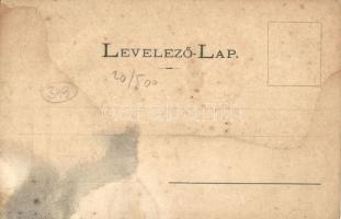 Baja, 1901. április 6-án történt szerencsétlenség színhelye, a leomlott Mészáros-féle ház, kiadja Ko...