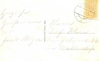 Veperd, Weppersdorf; Evangélikus iskola és plébánia, Római katolikus plébánia és templom, posta / sc...