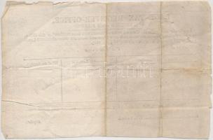 Nagy-Britannia / Halfield 1803. Földadó bejelentő lap, vízjeles papíron T:III,III-
Great Britain / ...