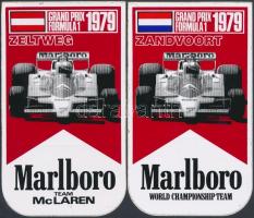 1979 Grand Prix Formula 1 Zandvoort, Zeltweg McLaren matrica, 2 db